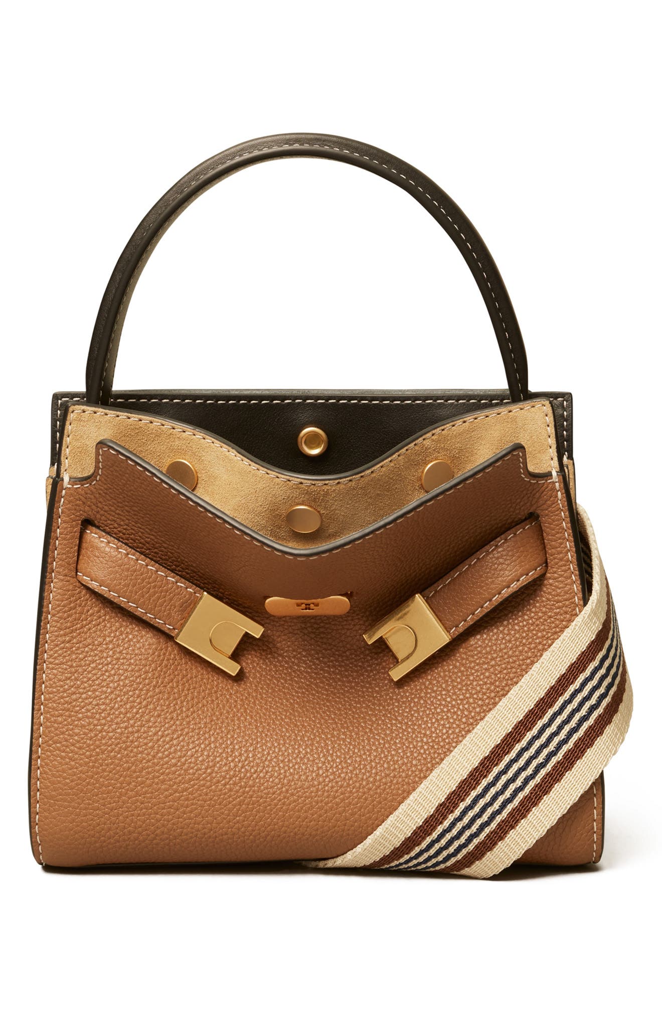 Tory Burch Lee Radziwill Petite Double Handbag, Alternate, color, 