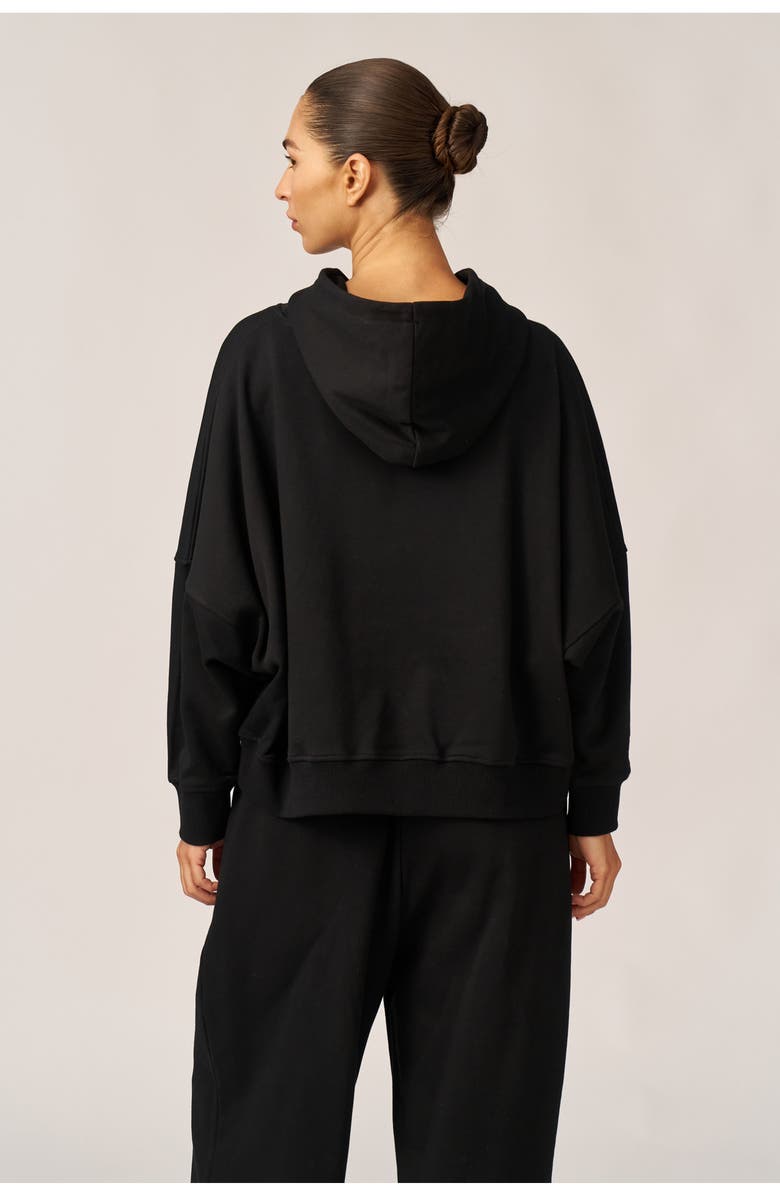 Gottex Beach Life Cozy Coast Airport Hooded Sweatshirt, Alternate, color, Black