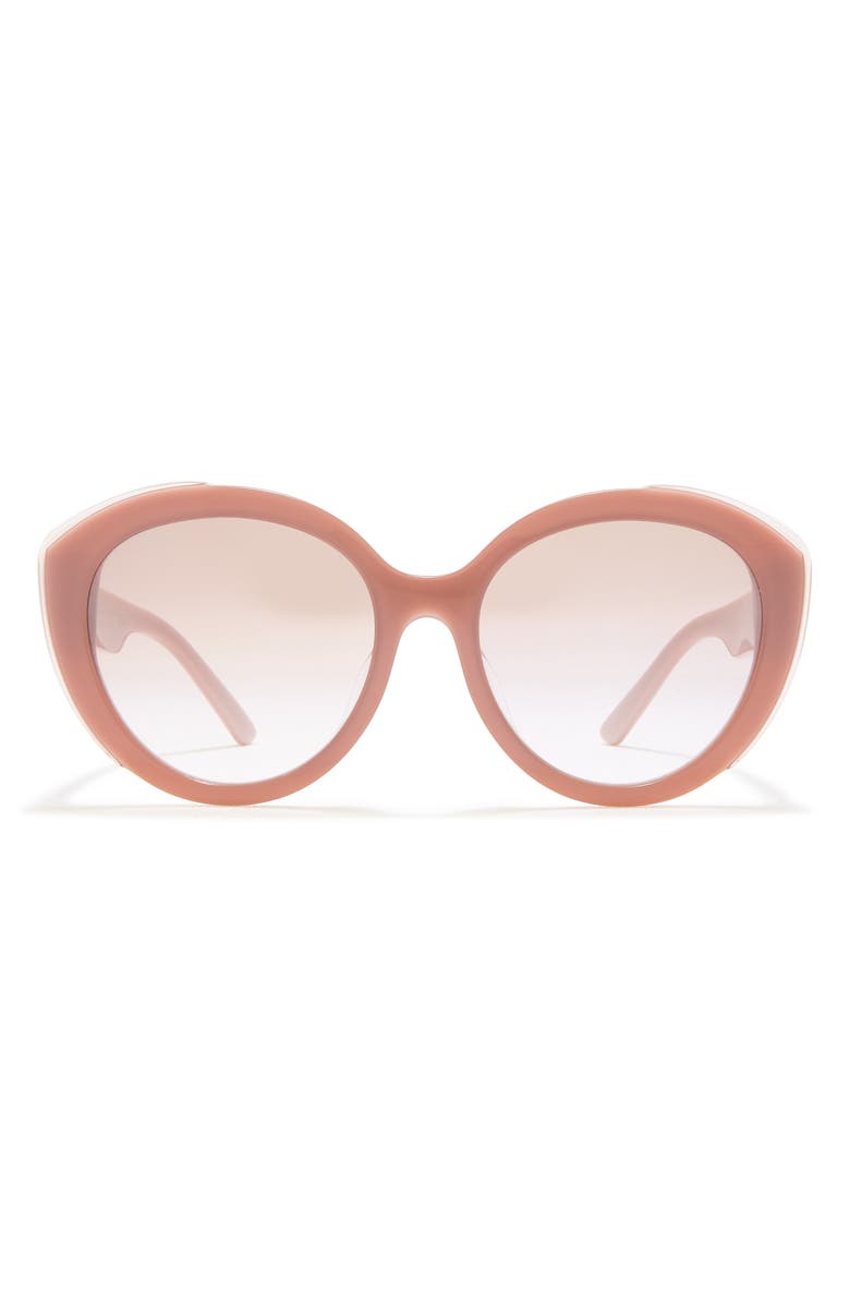 Prada Phantos 56mm Aviator Sunglasses, Main, color, Silver