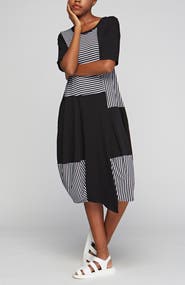 LUUKAA Clarion Striped Viscose Jersey Dress