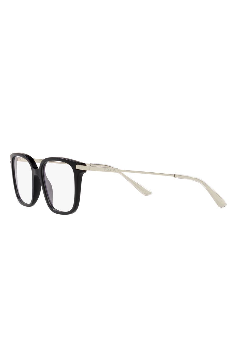 Prada 54mm Square Optical Glasses, Alternate, color, 