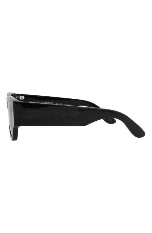 Alexander Mcqueen Square-frame Recycled Acetate Sunglasses In Black