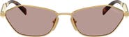 Prada 57mm Irregular Sunglasses