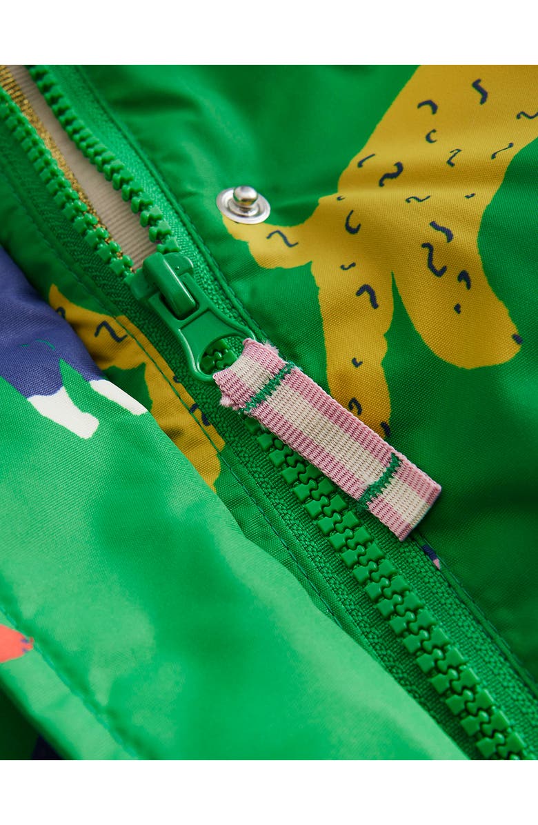 Mini Boden Kids' Pets Print Zip-Up Hooded Puffer Jacket, Alternate, color,