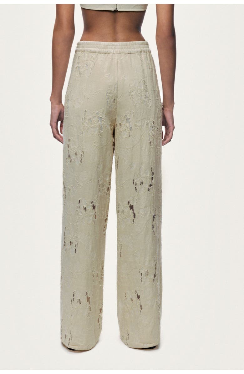 Nocturne Jacquard Wide Leg Trousers, Alternate, color, Ivory