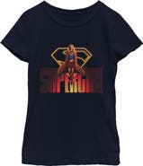 Supergirl Girl's Supergirl Kara Flying Logo Graphic T-Shirt