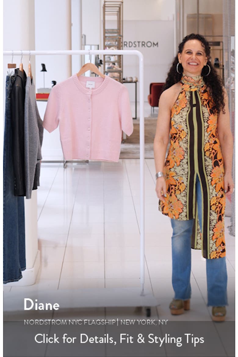 Short Sleeve Recycled Cashmere & Wool Cardigan video
