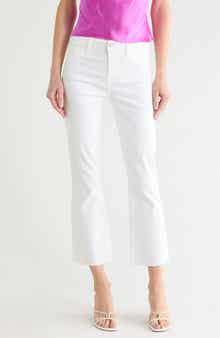 L'AGENCE Kendra Coated High Waist Crop Flare Jeans