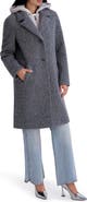 Kenneth Cole New York Textured Coat with Removable Hoodie Bib