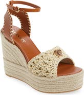 Versace Medusa Espadrille Wedge Sandal