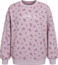 Zunie Kids' Los Angeles Floral Graphic Sweatshirt