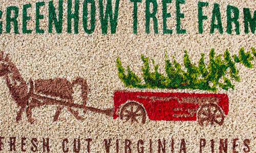 Entryways Fresh Cut Pines Doormat In Green