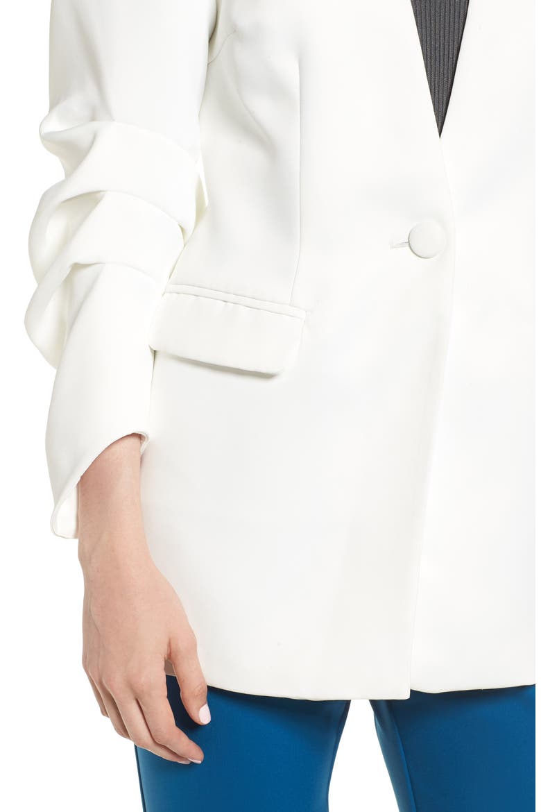 Plaza Blazer, Alternate, color, WHITE