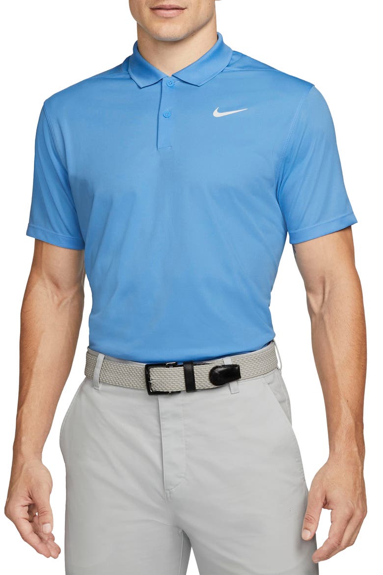 Dri-FIT Victory Golf Polo, Main, color, 412 UNVBLU/WHITE