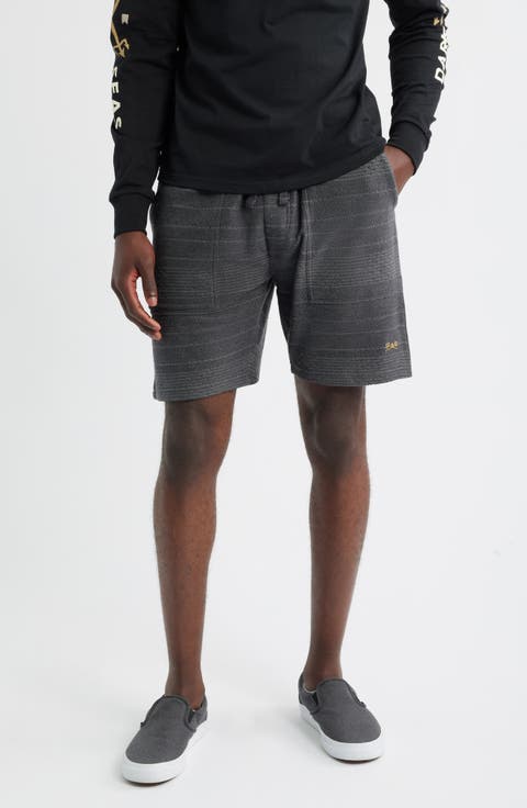 Cyrus Stripe French Terry Drawstring Shorts