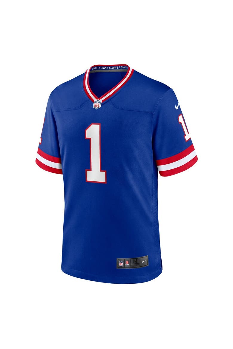 Men's Nike Malik Nabers Royal New York Giants Game Player Jersey, Alternate, color, Royal