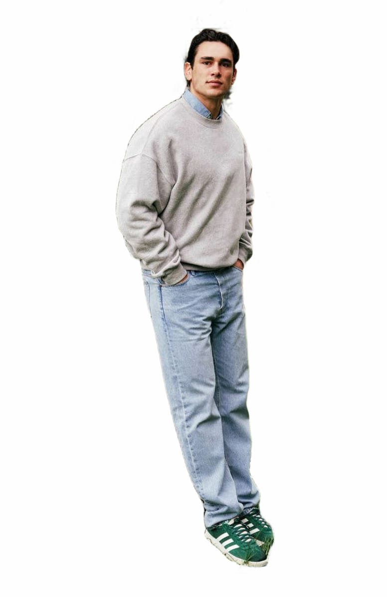 Industrie Australia The Del Sur Sweatshirt, Alternate, color, Mid Grey Marle