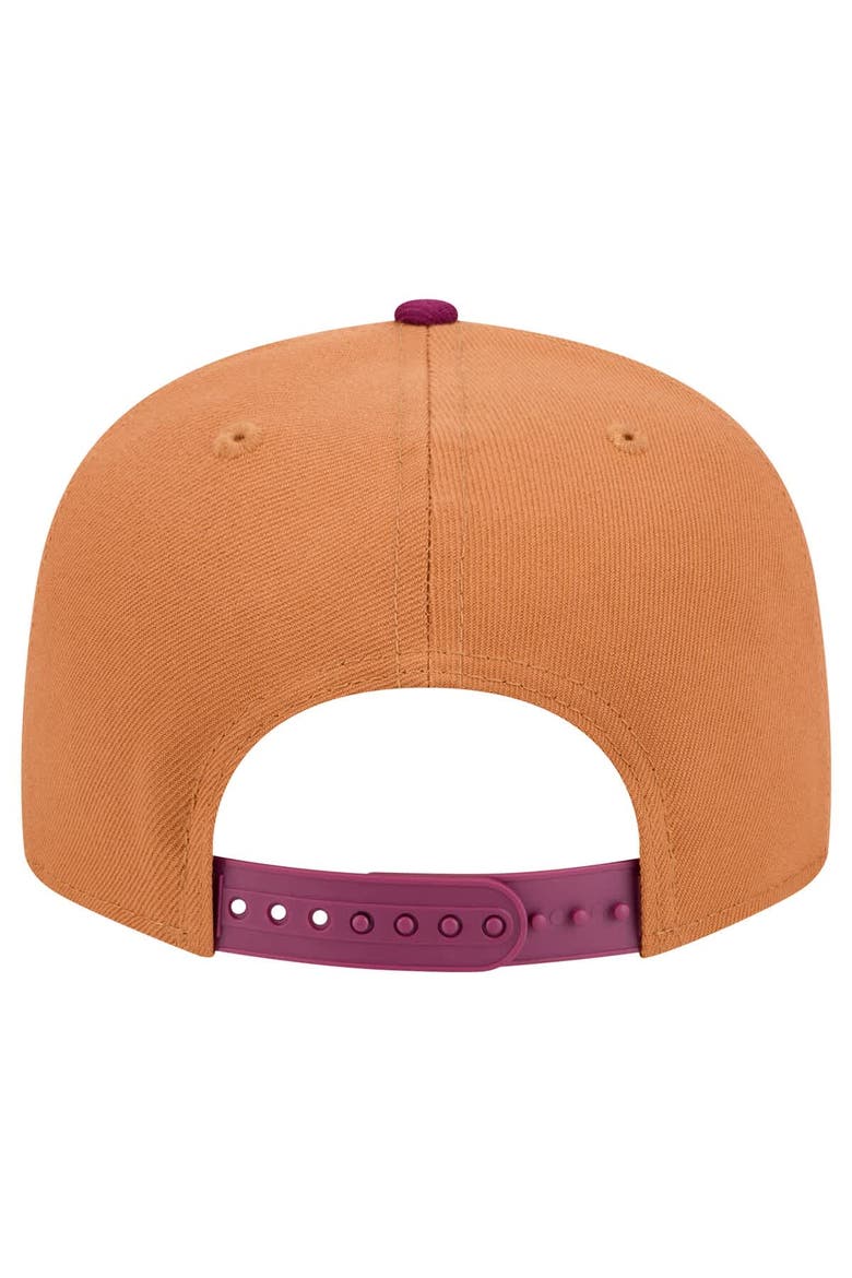Men's New Era Brown/Purple Pittsburgh Pirates Color Pack Two-Tone 9FIFTY Snapback Hat, Alternate, color, Brown