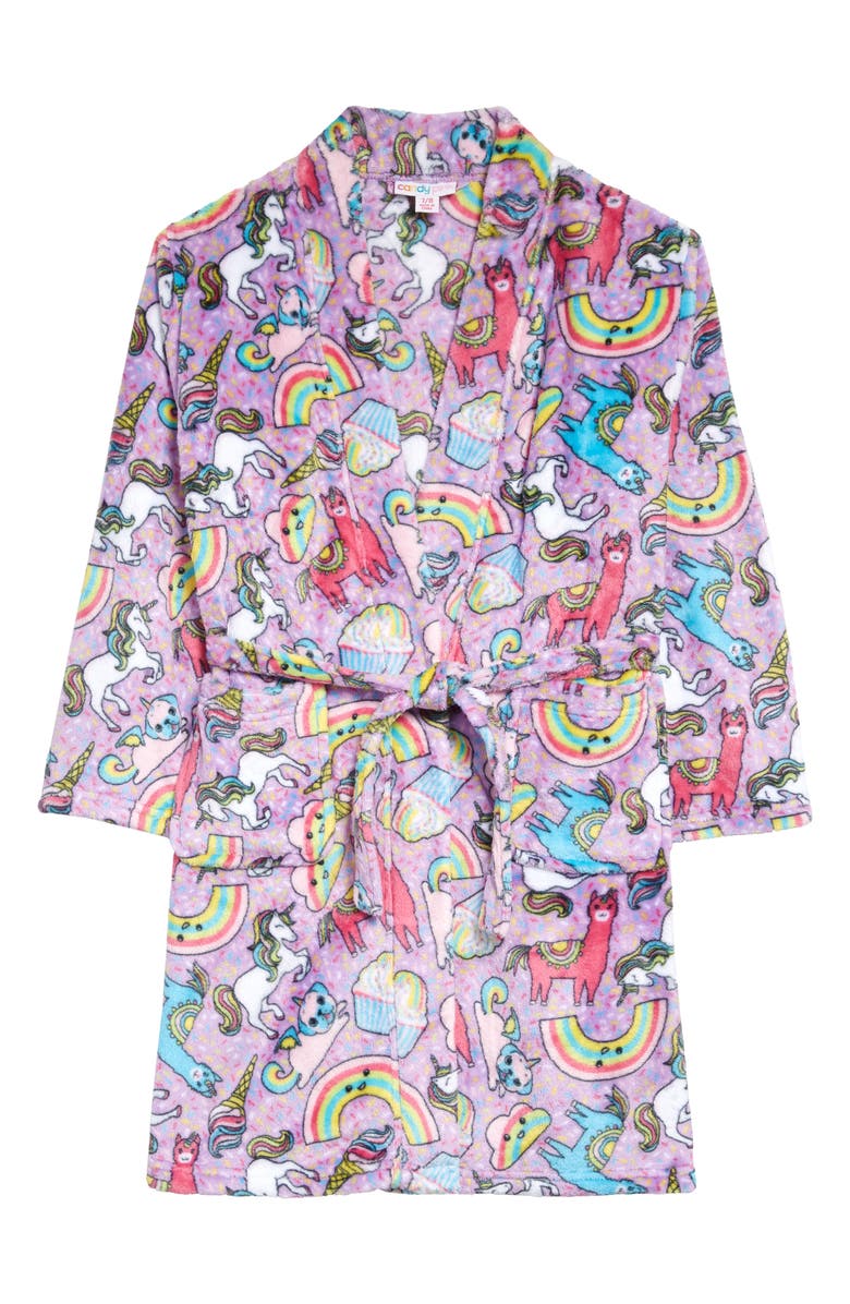 Candy Pink Rainbow Carnival Robe, Main, color,