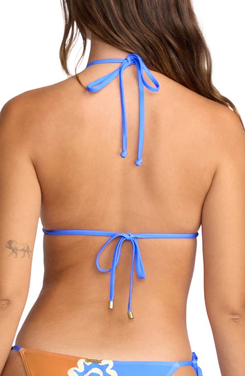 Billabong Trippin' Dippin' Remi Triangle Bikini Top In Blue