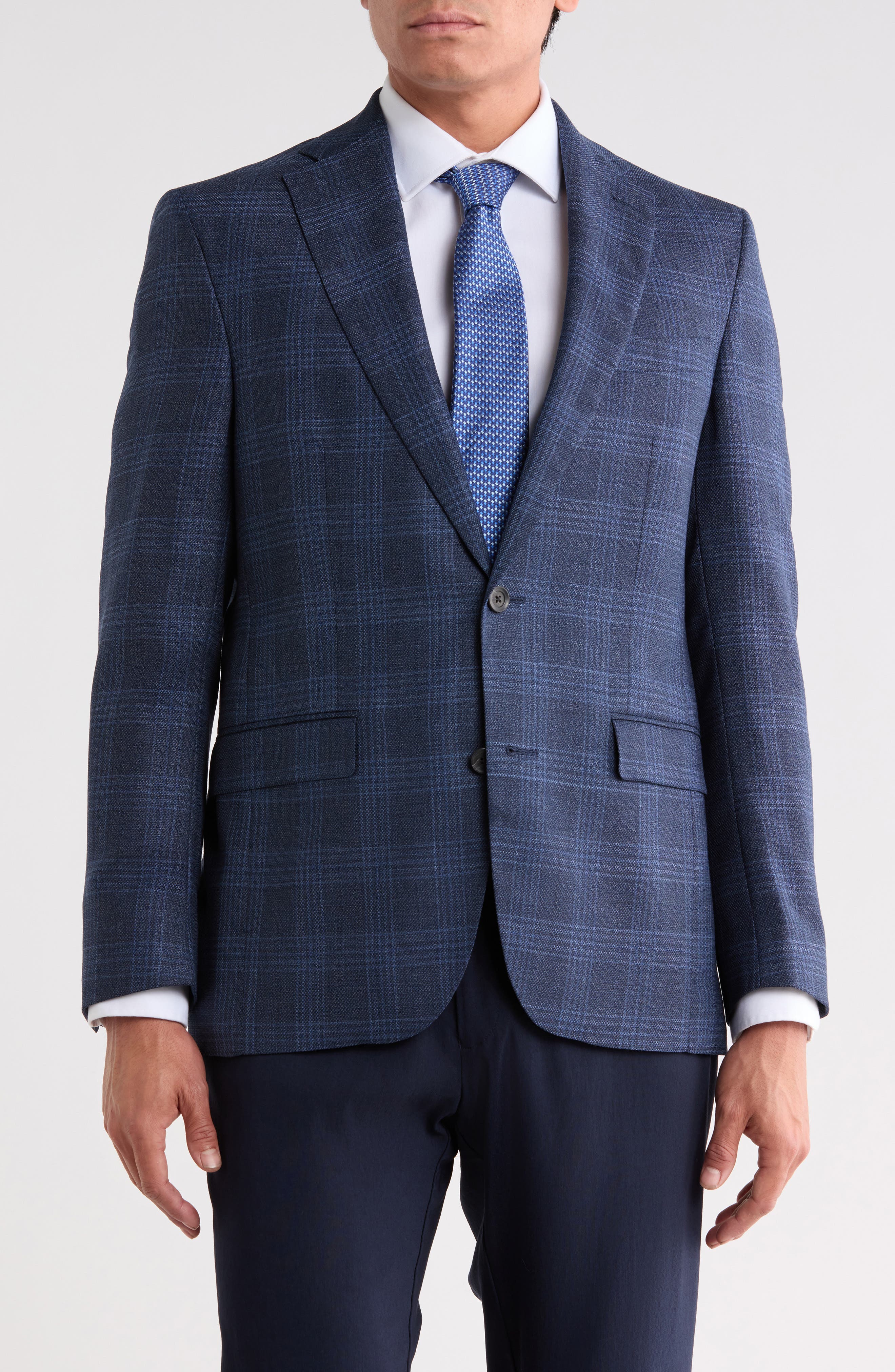 Elex Plaid Wool Sport Coat