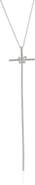 SUZY LEVIAN Cubic Zirconia Floral Cross Pendant Necklace