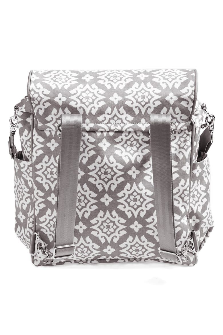 'Boxy' Backpack Diaper Bag (Nordstrom Exclusive), Alternate, color, GREY/ WHITE