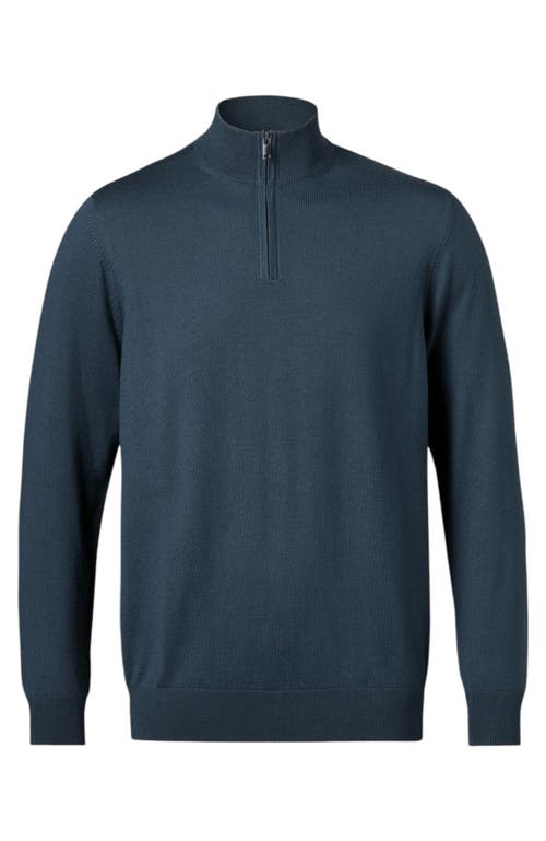 CHARLES TYRWHITT CHARLES TYRWHITT MERINO ZIP NECK LONG SLEEVE SWEATER