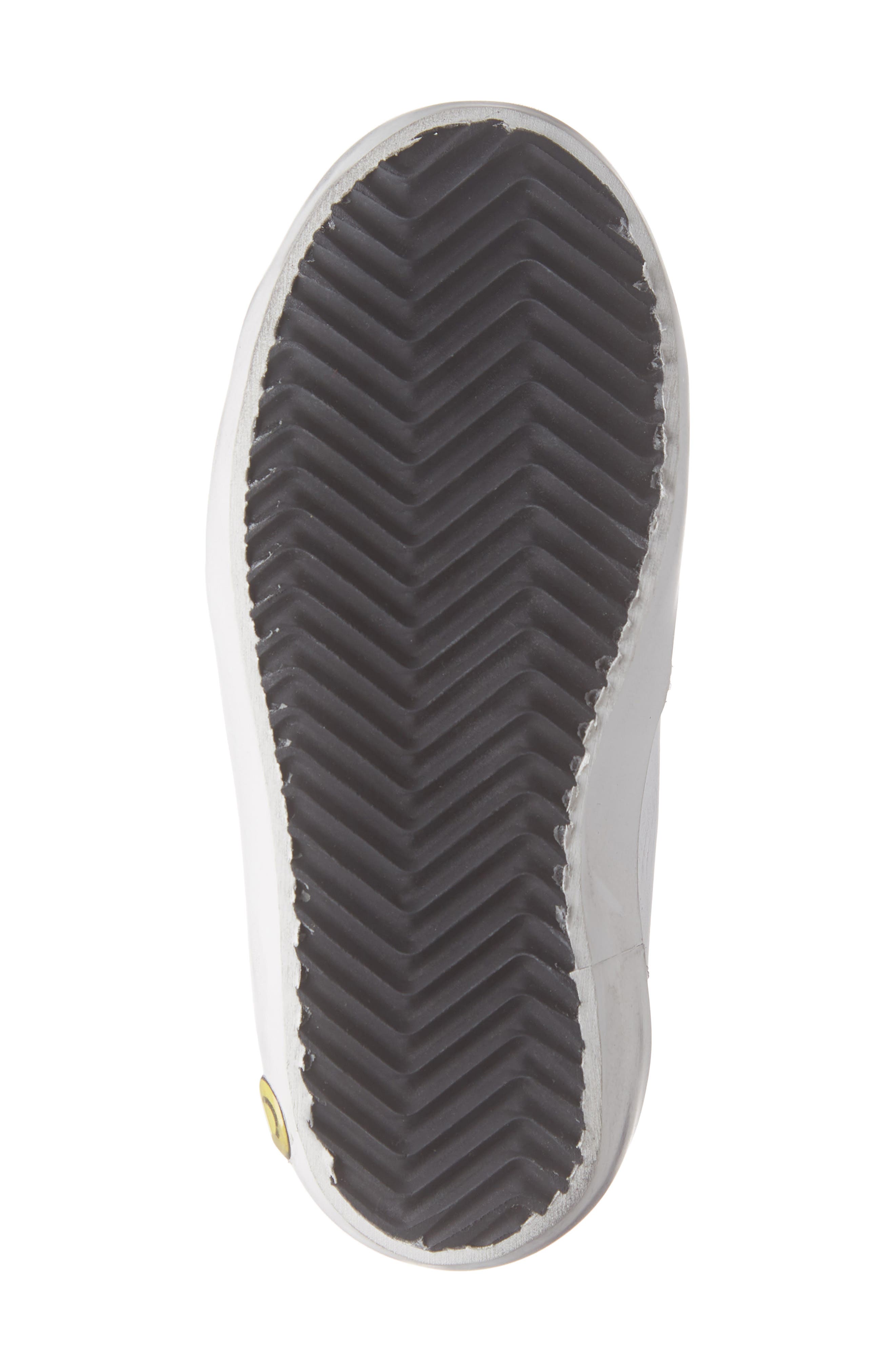 Old School Glitter Sneaker, Alternate, color, WHITE LEATHER/ LEOPARD PONY