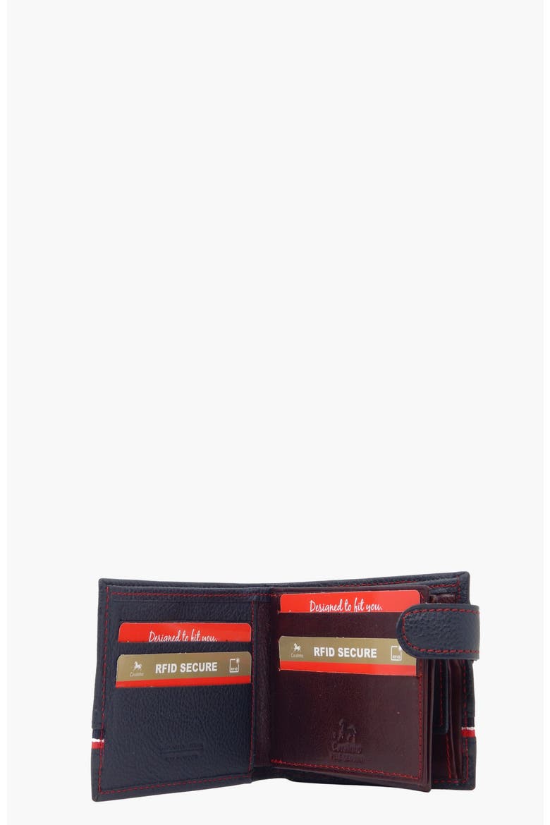 The Sailor Bifold Leather Wallet 588, Alternate, color, Navy