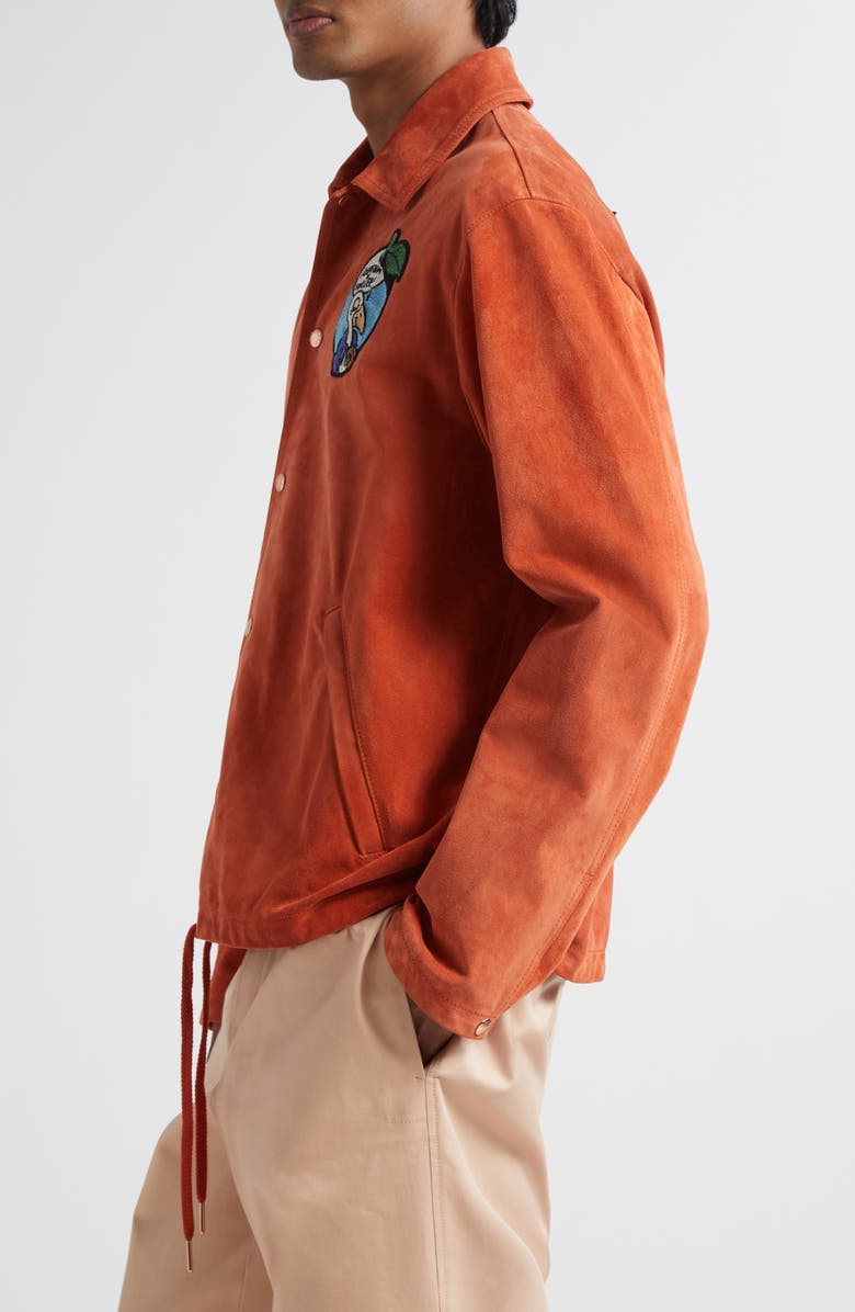 Moncler x Gilga Farm by Donald Glover Suede Coach's Jacket, Alternate, color, 