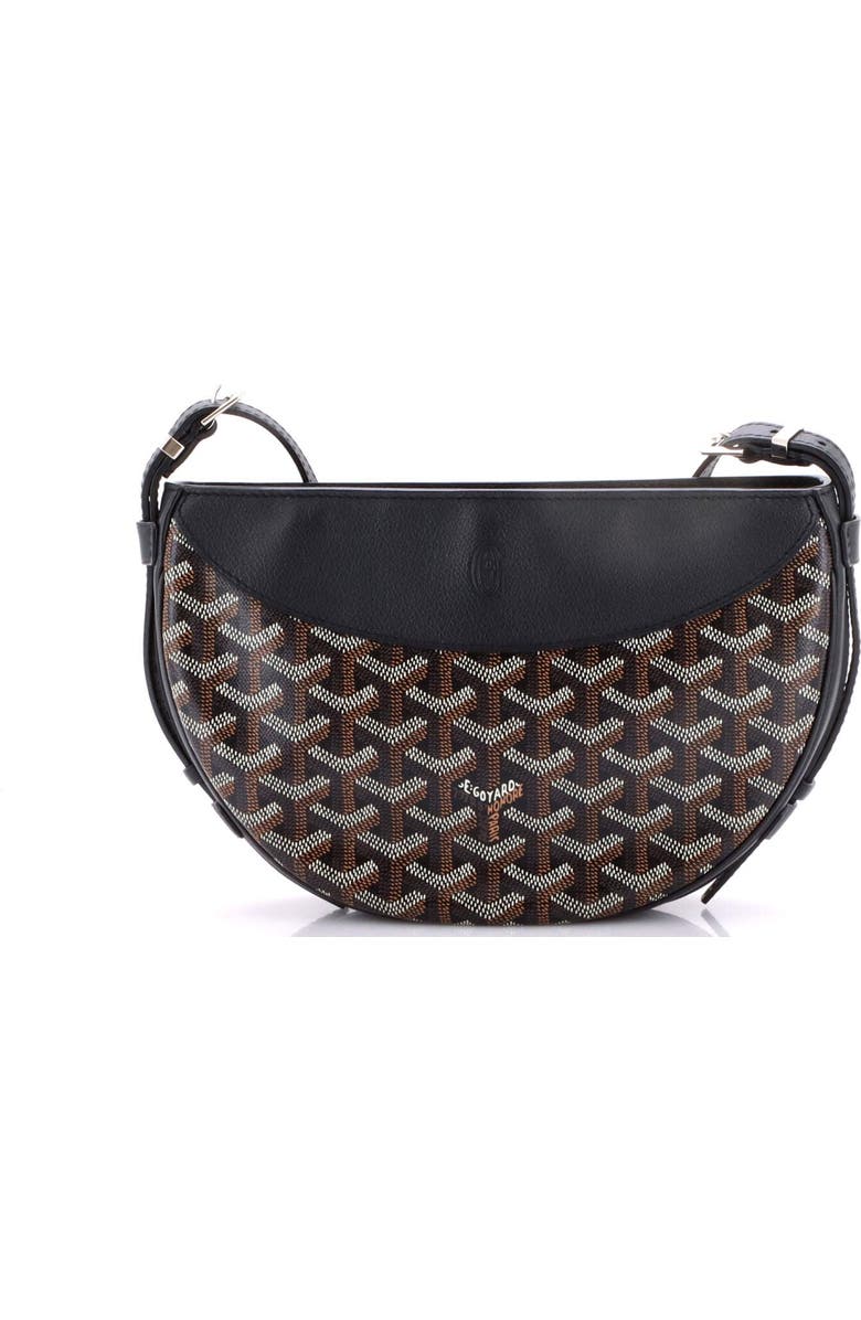 Pre-Owned Goyard Hirondelle Shoulder Bag Coated Canvas and Leather, Alternate, color, Black