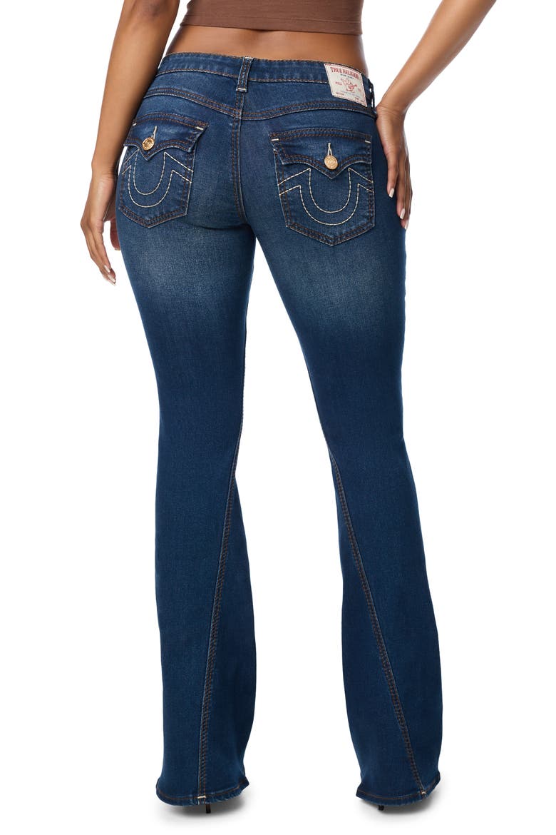 Joey Big T Low Rise Flare Jeans, Alternate, color, DARK TRUE WESTERN WASH