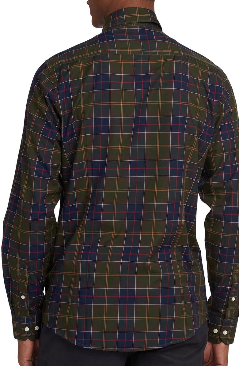 Barbour Wetheram Tailored Fit Button-Down Shirt, Alternate, color, Classic Tartan