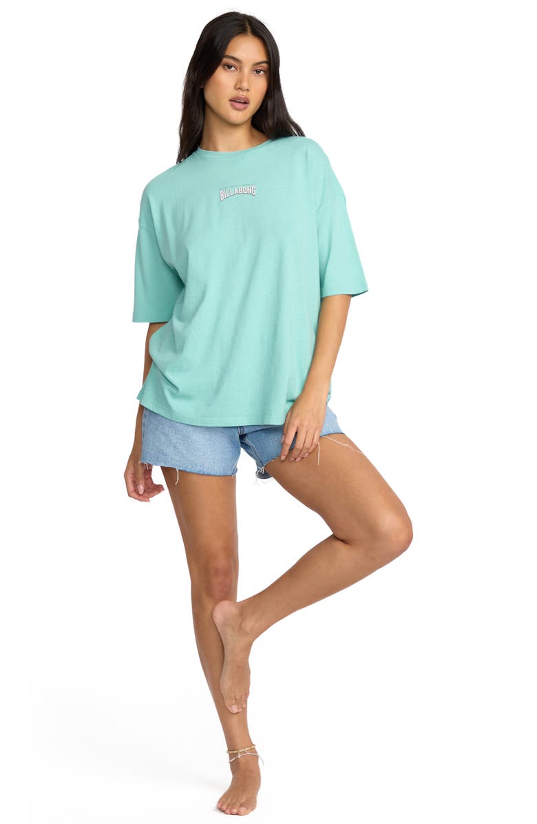 Billabong Reach for Sunshine Oversize Graphic T-Shirt, Alternate, color, Misty Blue