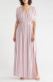 Lovestitch Short Sleeve Cutout Maxi Dress