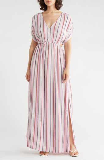 Short Sleeve Cutout Maxi Dress