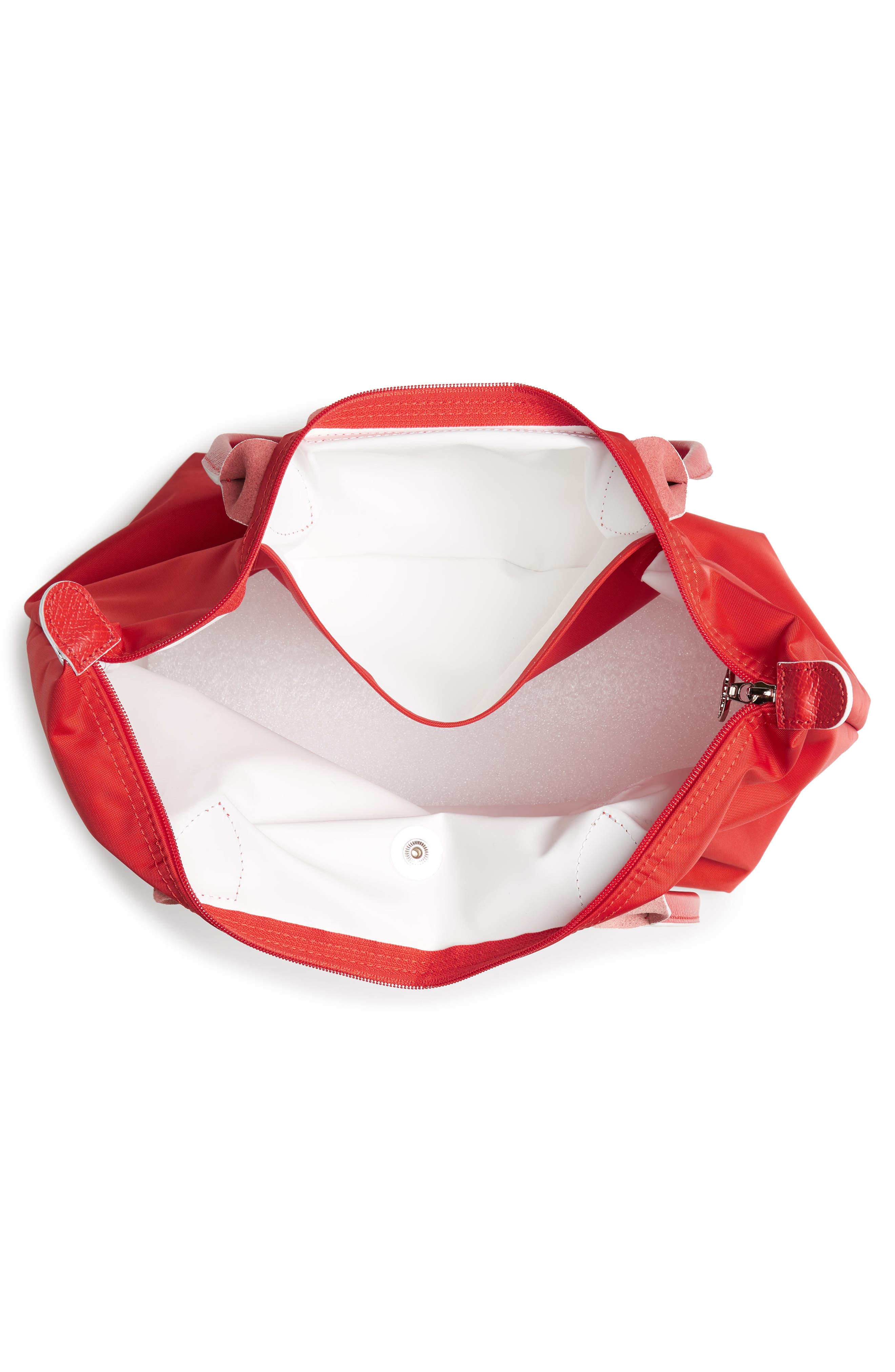 Longchamp Medium Le Pliage Club Shoulder Tote, Alternate, color, Vermillion