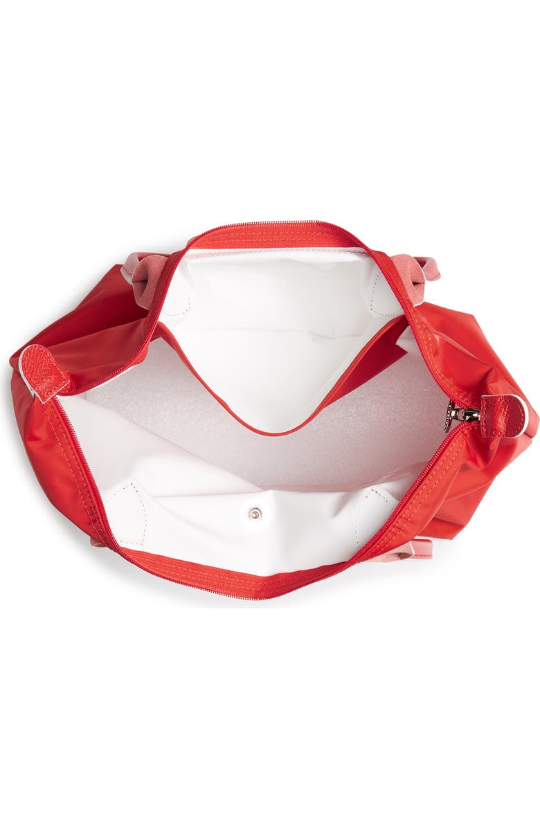 Longchamp Medium Le Pliage Club Shoulder Tote, Alternate, color, Vermillion