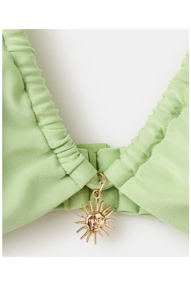 Charm Bandeau Bikini Top, Alternate, color, PASTEL GREEN