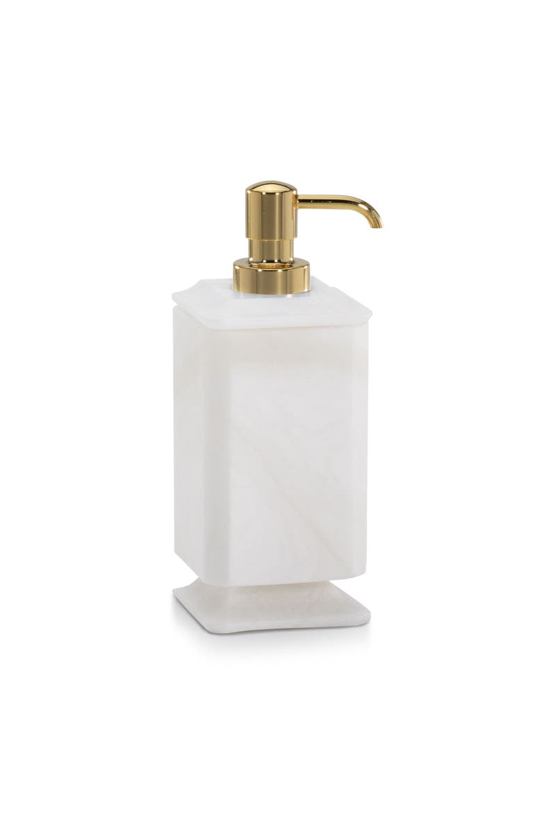Roma Pump Dispenser, Main, color, WHITE-Pol Gold