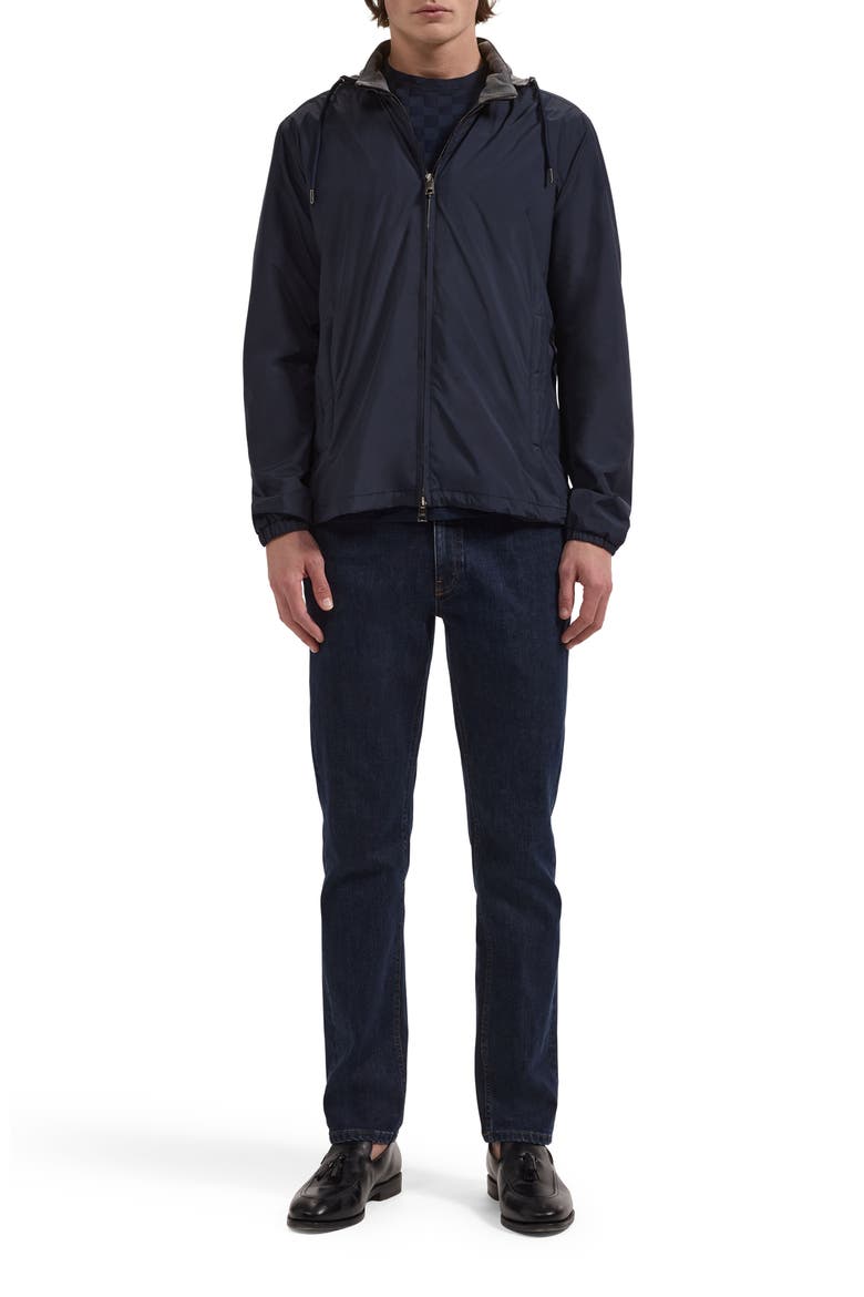 Performance Jacket with Removable Hood, Alternate, color, NAVY