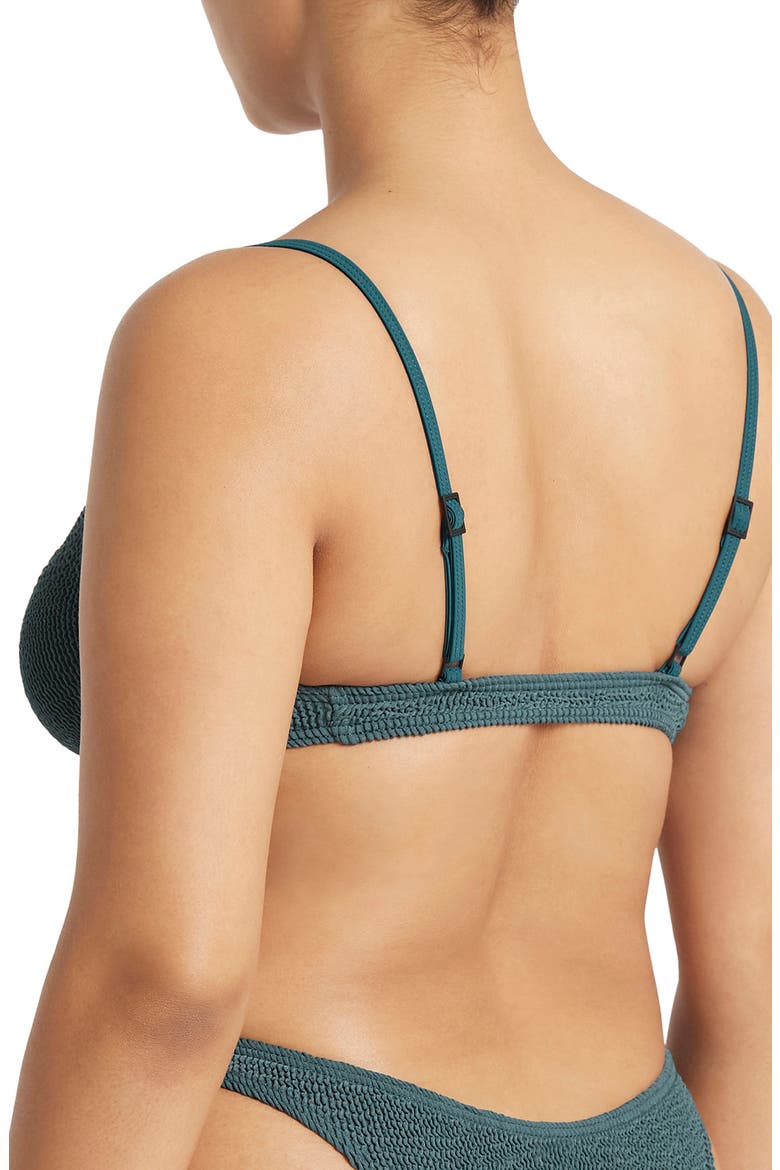Lissio Ring Bikini Top, Alternate, color, AEGEAN BLUE ECO
