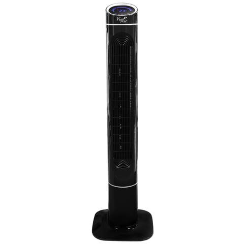 50in Luxury Digital 3 Speed High Velocity Tower Fan with Fresh Air Ionizer and Remote Control