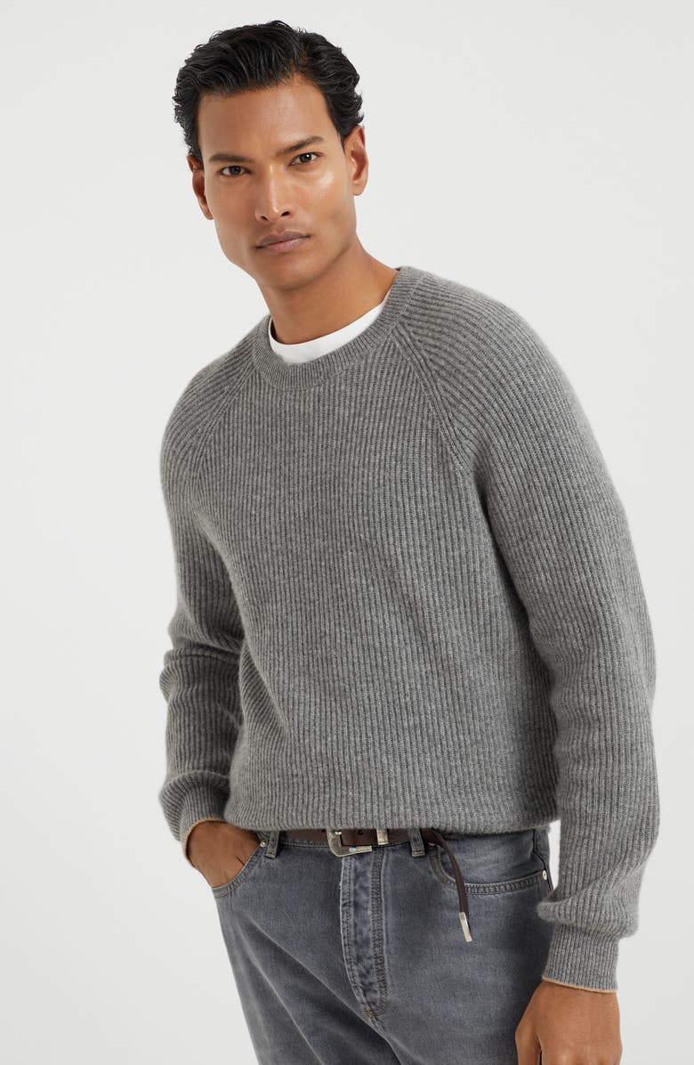 Brunello Cucinelli English Rib knit sweater, Alternate, color, 