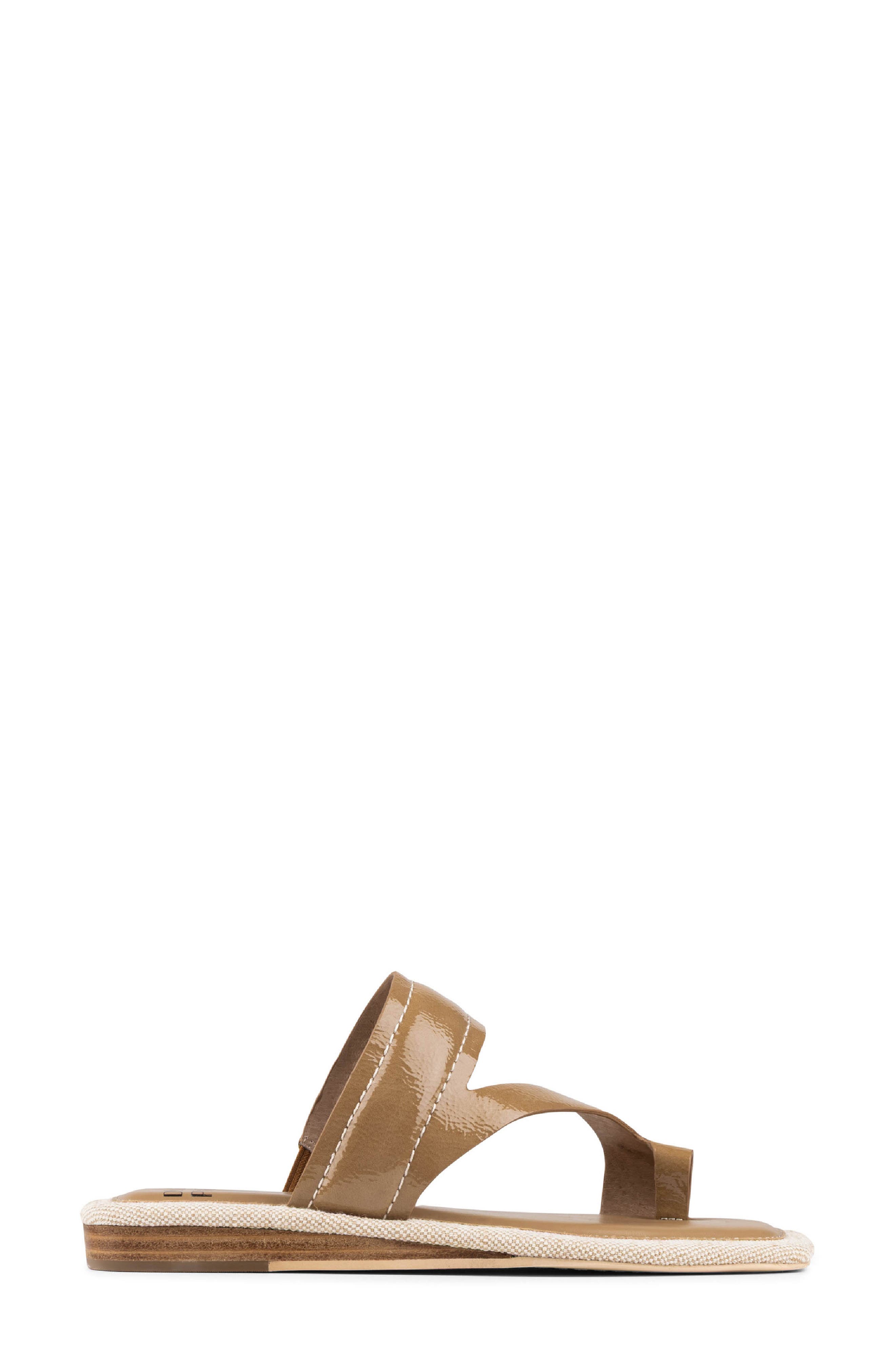 Donald Pliner Wedge Toe Loop Sandal, Alternate, color, Tobacco