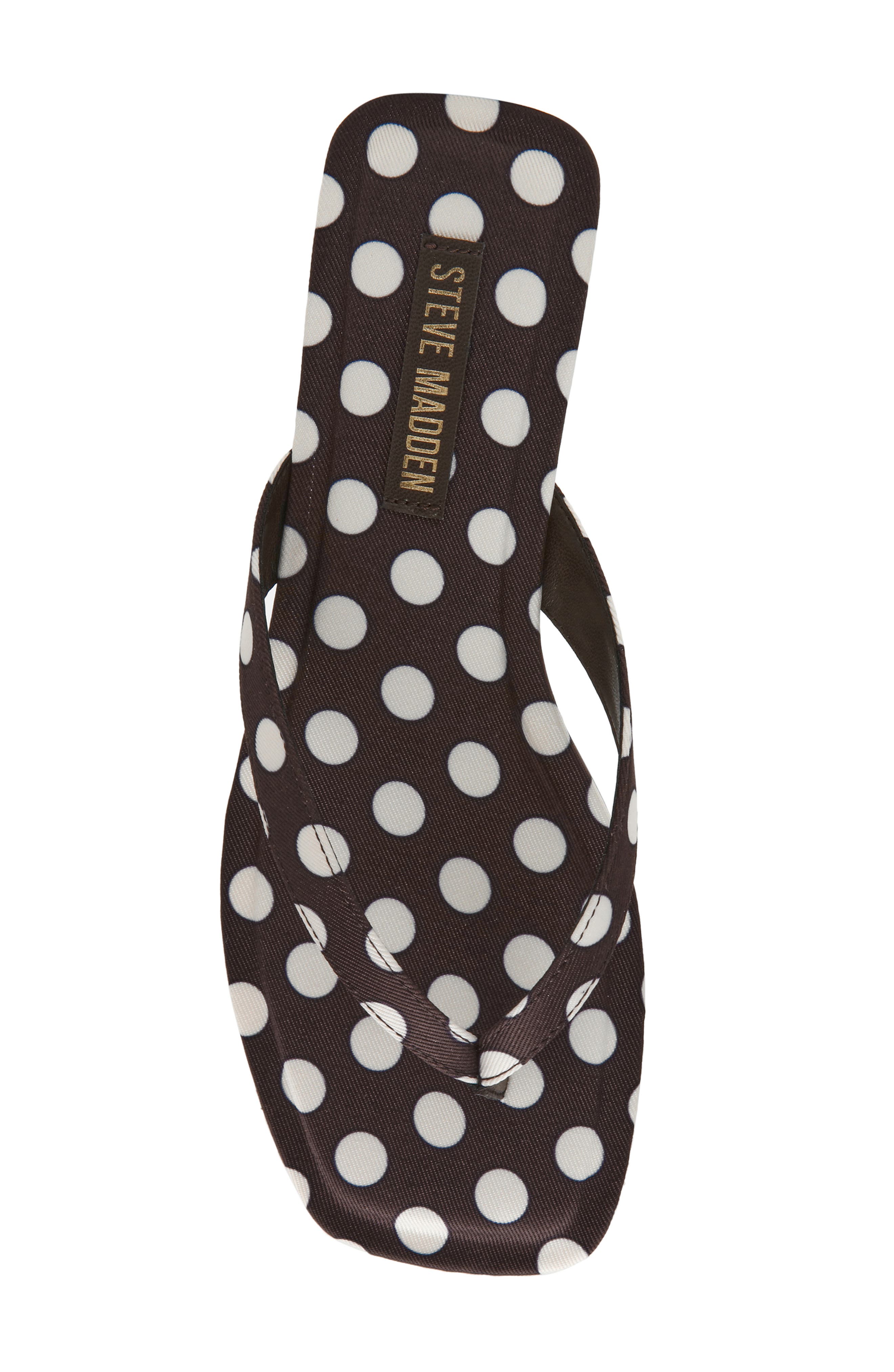 Steve Madden Trella Flip Flop, Alternate, color, Black/ White