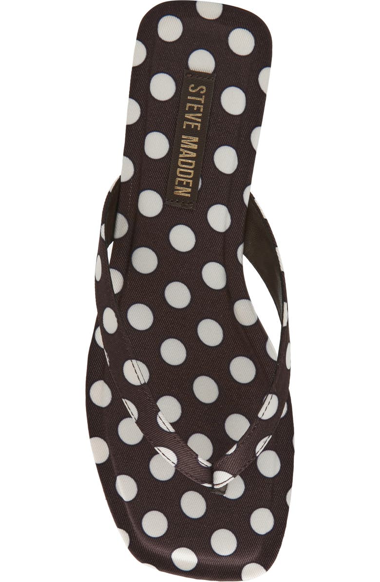 Steve Madden Trella Flip Flop, Alternate, color, Black/ White