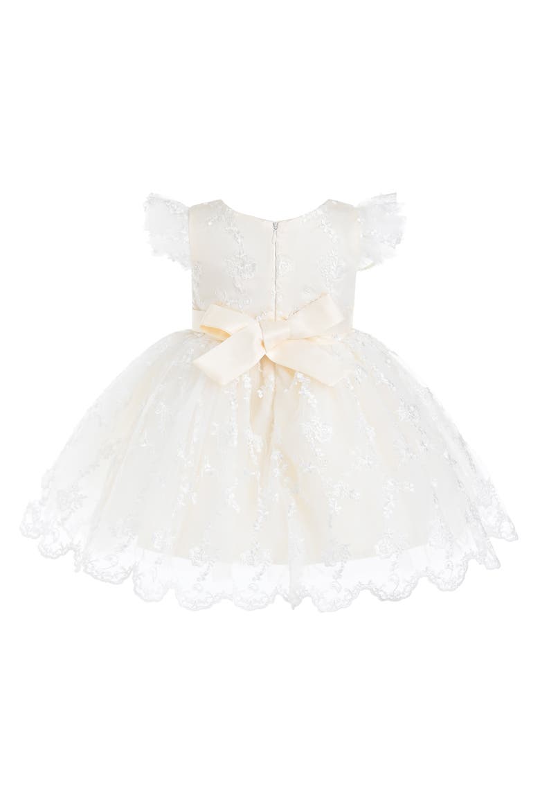 Anavelle Lace Pearl Dress, Alternate, color, Ivory