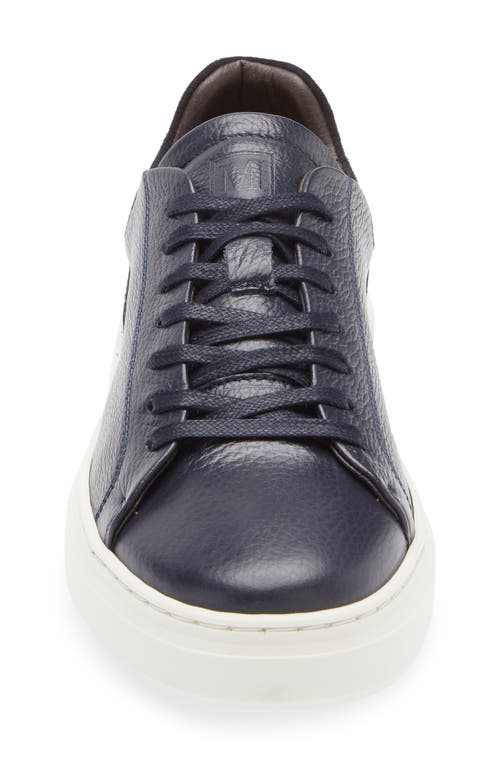 Bruno Magli Sierra Low Top Sneaker In Navy Tumbled